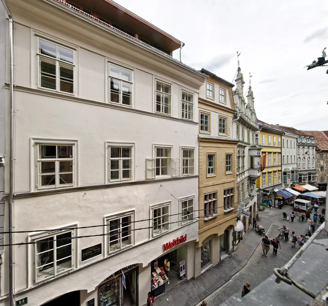 Straßenfassade, Sporgasse, Strehlyhaus, Andexer