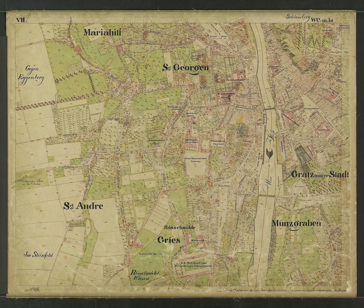 Katasterblatt Graz (1820) BEV Wien (2)