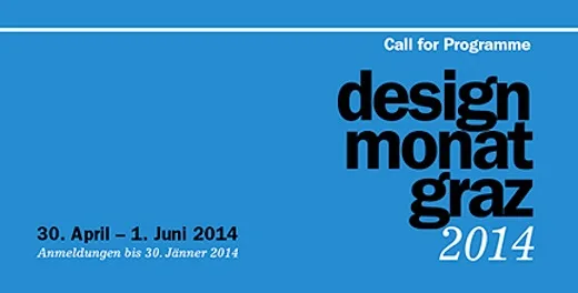 CIS Call for Programme _ Designmonat Graz 2014
