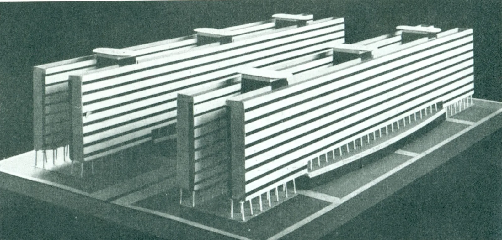 Koldom, Projekt für ein Kollektivhaus, Josef Havlíček und Karel Honzik, Prag 1929/30