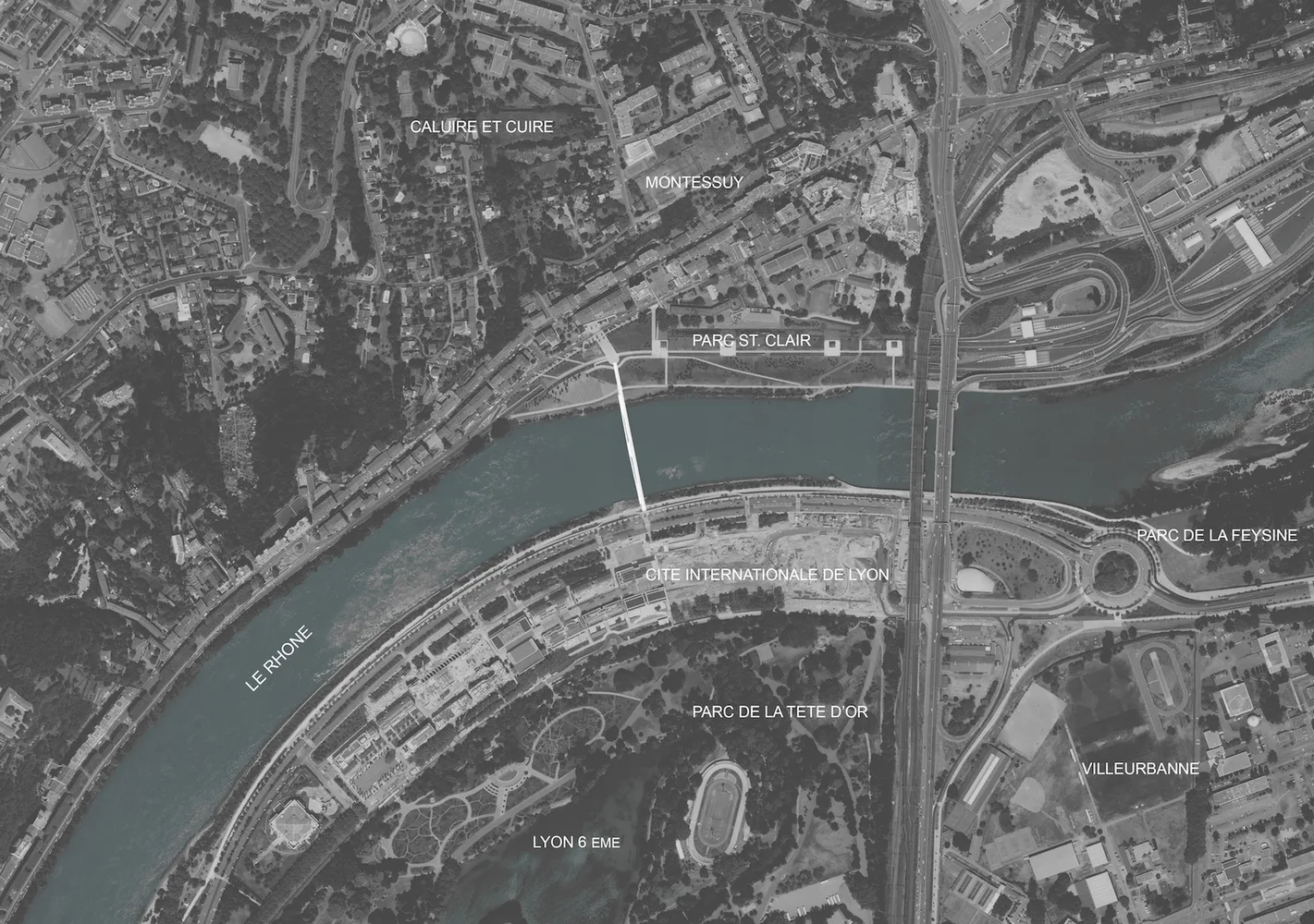 Lyon Lageplan Passererelle