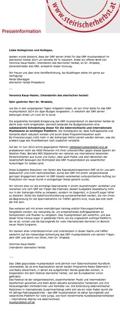 steirischer herbst - Pressinformation Kopie