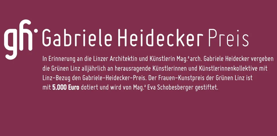 Gabriele-Heidecker-Preis für Künstlerinnen