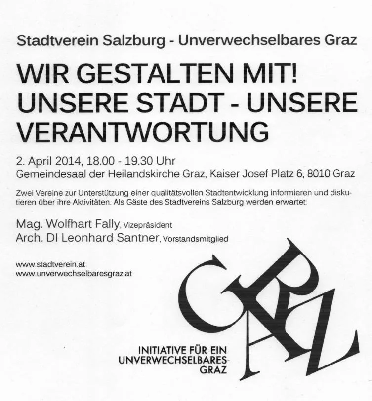 Initiative unverwechselbares Graz