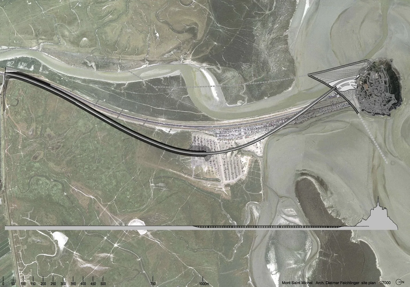 © Dietmar Feichtinger Architectes Der Steg zum Mont Saint Michel