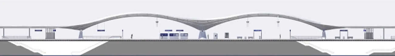 © Zechner & Zechner ZT GmbH Graz Hauptbahnhof Bogendach