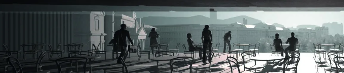 Siegerprojekt WIEN MUSEUM NEU, Rendering Wien-Raum