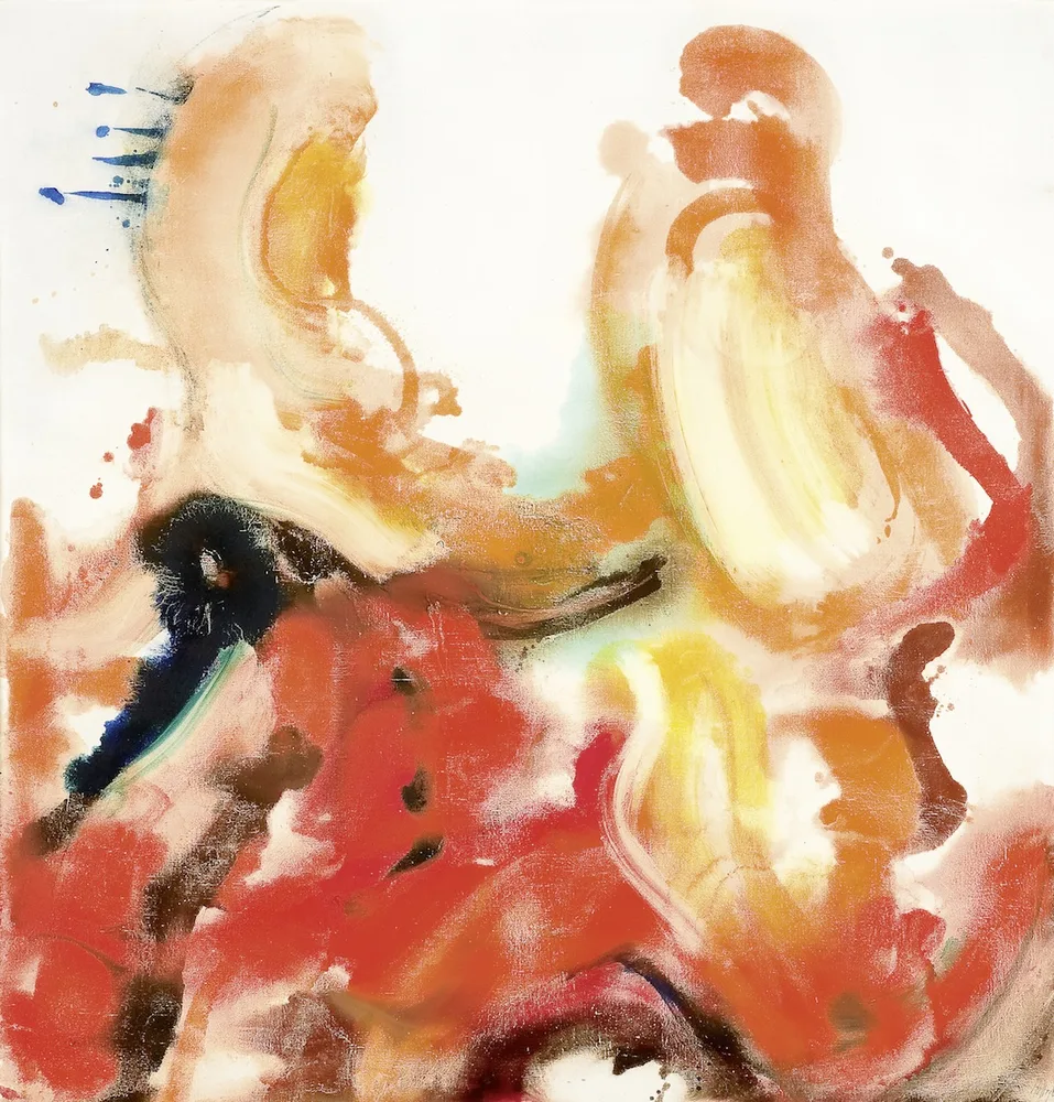 Wolfgang Hollegha, "Rote Puppe", 1968, Öl auf Leinwand; 159 x 154 cm, Courtesy des Künstlers