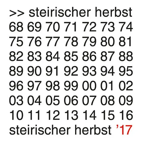 © Horst Gerhard Haberl steirischer herbst 2017 _ haberl
