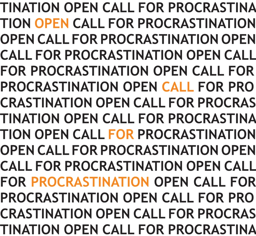 open call for procrastination 2022