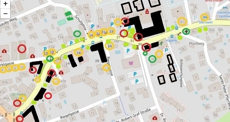 Waltendorfer Hauptstrasse Entwicklung seit 2010