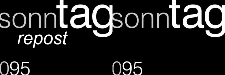 repost: sonnTAG 095