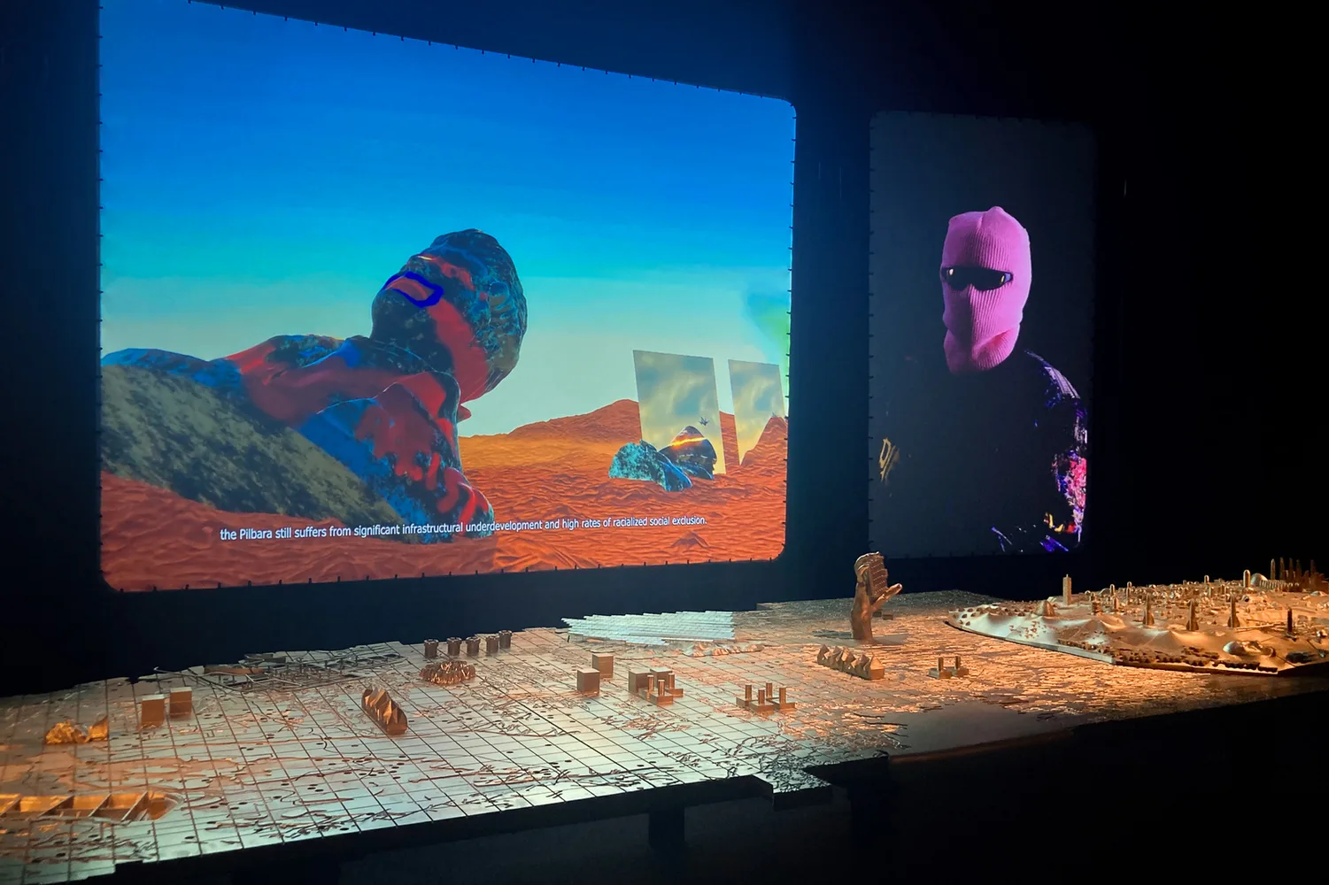 Installation von Grandeza Studio Architekturbiennale 2023