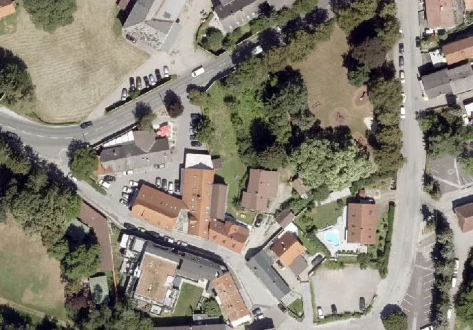 Baumbestand Luftbild Stadt Graz