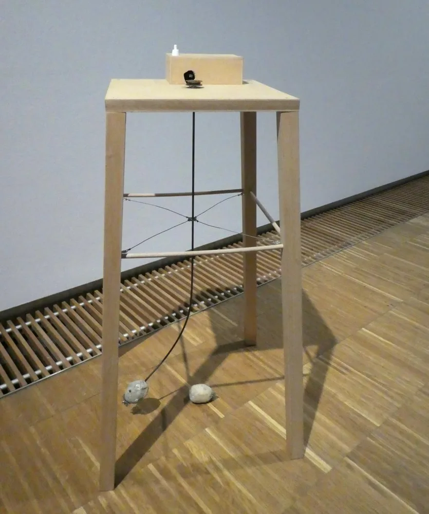 © Wenzel Mraček Neue Galerie: Sigmar Polke, „Apparat, mit dem eine Kartoffel eine andere umkreisen kann“