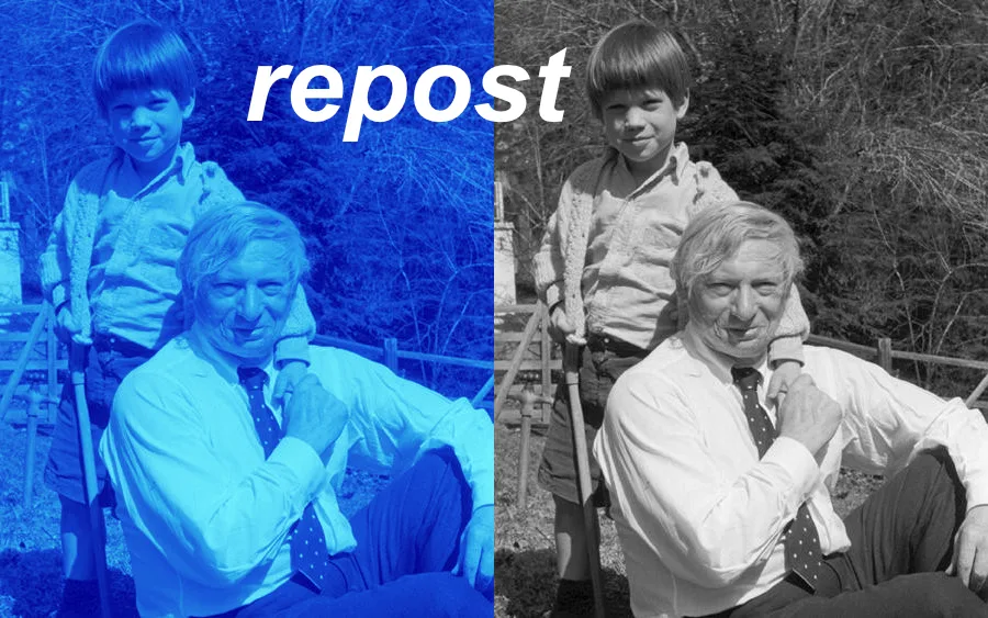 repost: Luis Kahn mit Sohn Nathaniel Kahn