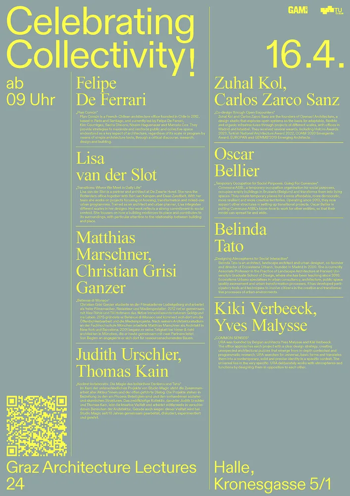 Celebrating Collectivity, Vortragende, GAL 2024