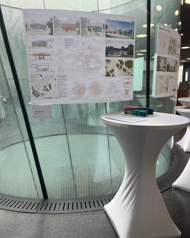 Pläne Gewinnerbeitrag Pavillon Steiermarkschau 2025