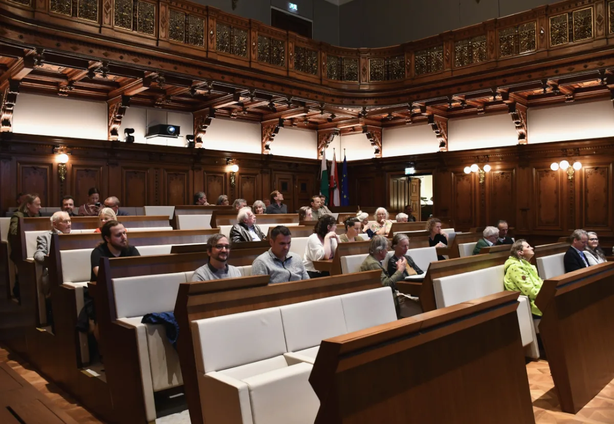 © Jakob Bock Der Blick ins Publikum beim Forum Mehr Zeit für Graz, 2024