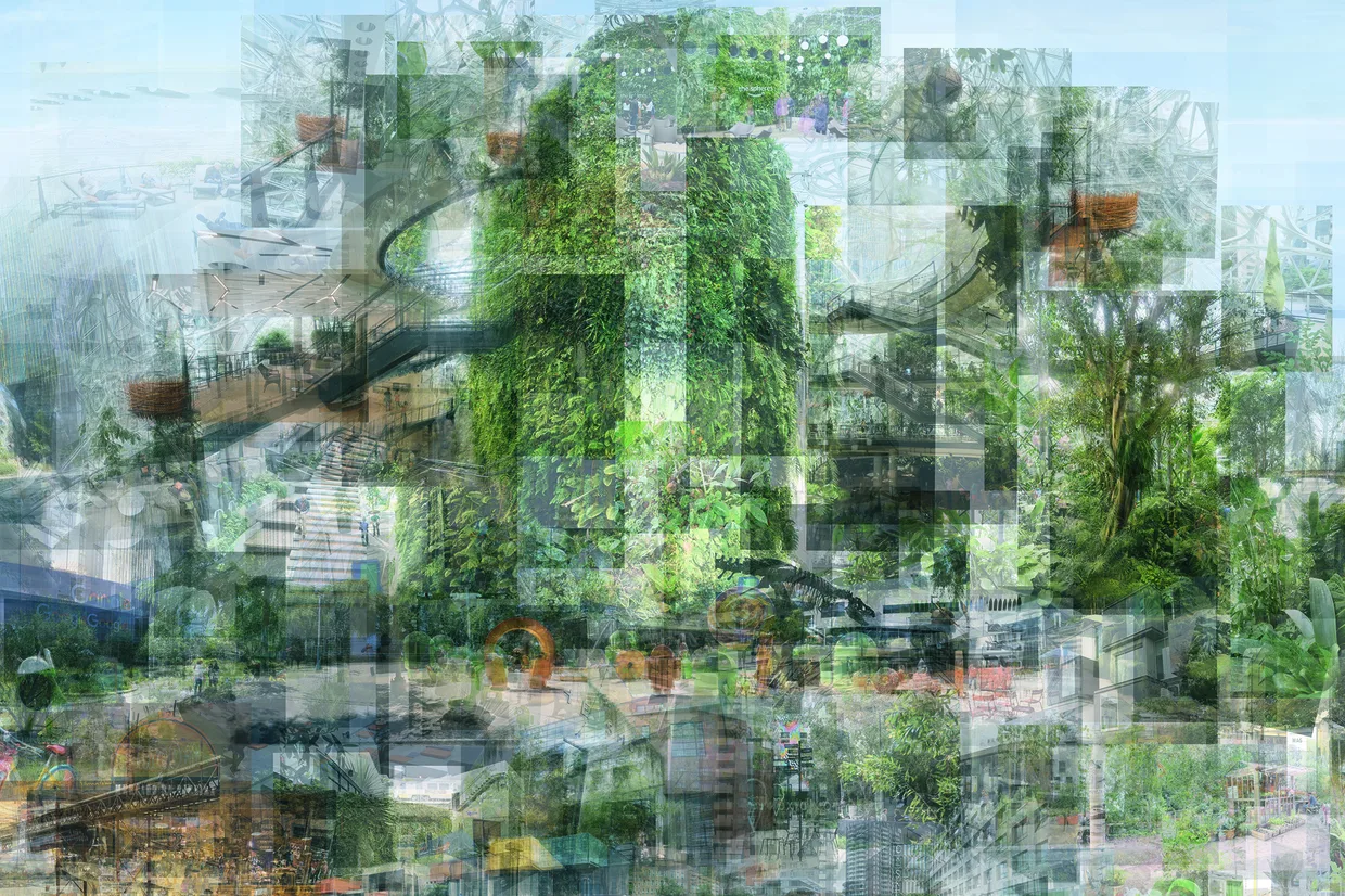 On Stage (Wandcollage, Ausschnitt), 2020, Bildcredits: Centre for global Architecture