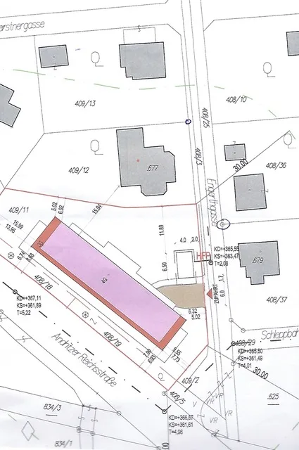 Lageplan Bauvorhaben Engerthgasse 1, Graz ©: Stadt Graz – Stadtplanungsamt