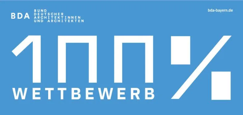 Logo der Initiative 100%wettbewerb, © BDA, 2024