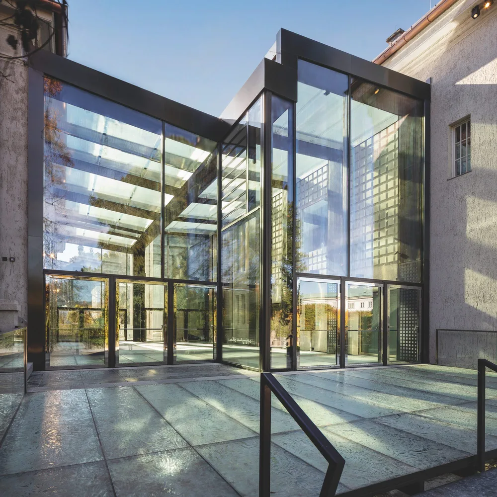 Foyer des Mozarteum, Salzburg, Architektur Maria Flöckner und Hermann Schnöll
