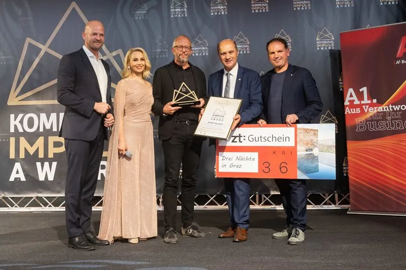 Übergabe Impuls Award an Stadt Villach, 2024, Oberwart © Kommunal-Verlag/Jürg Christandl