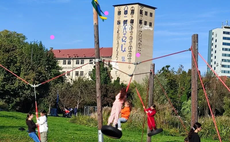 Spielplatz vor Rösselmühle in Graz