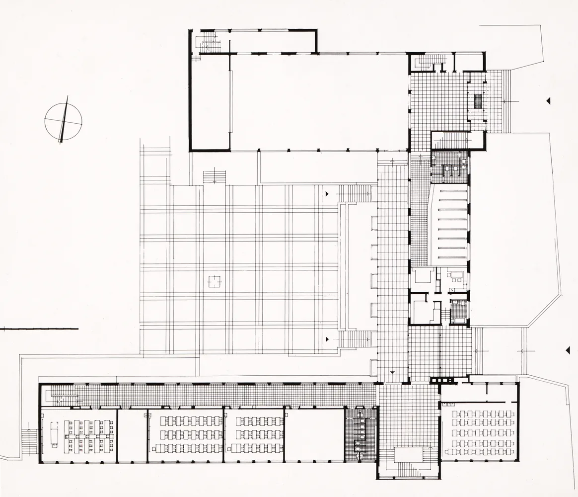 Hauptschule Liezen, Grundriss Erdgeschoss