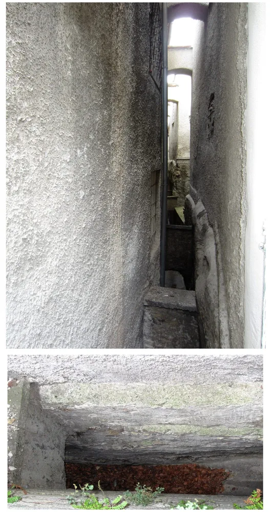 © Peter Laukhardt 2 Fotos, Graz, Bürgergasse, 2 Reiche mit Stadtmauer