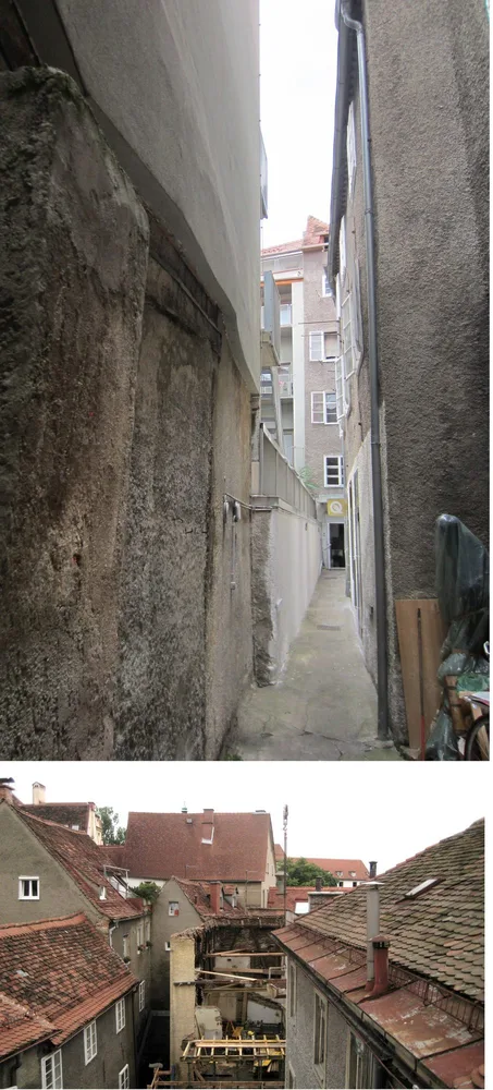 © Peter Laukhardt Enge Gassen, 2 Fotos, Graz Sporgasse 14-16, Reiche