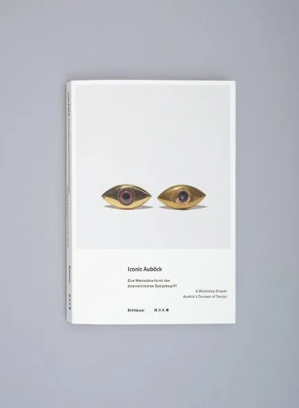 Cover mit Foto von Manschettenknöpfen, Iconic Auböck, 2024, Foto: Michael Goldgruber