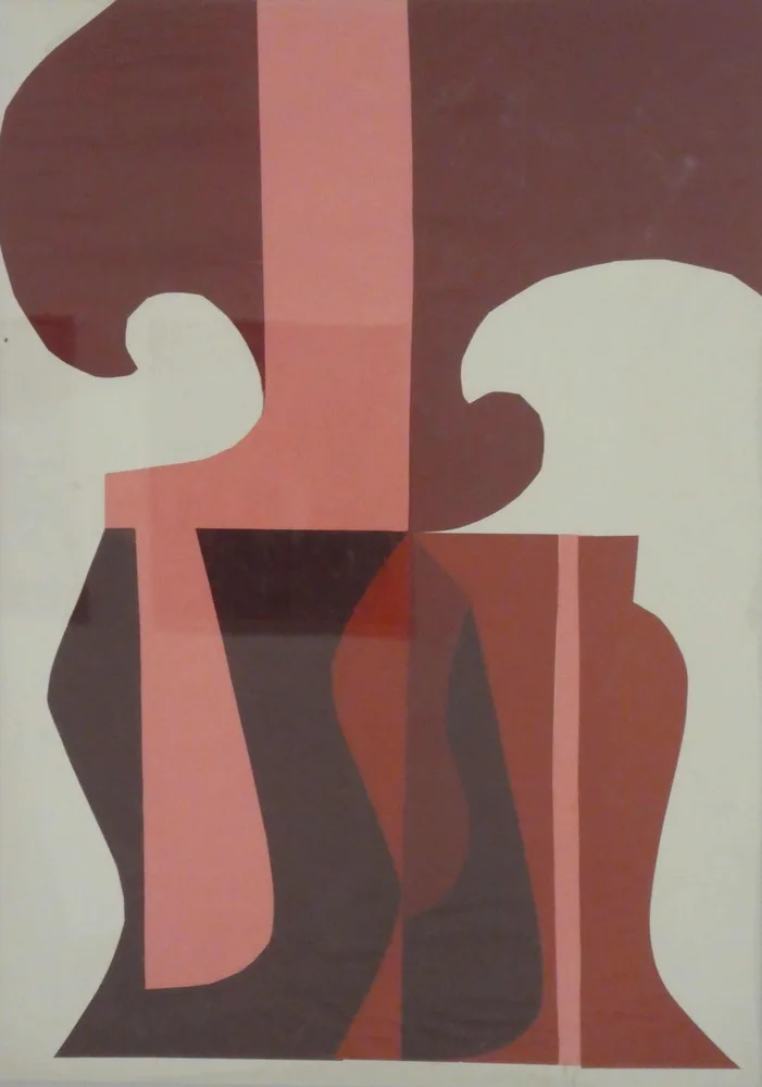O. T., 1969, Buntpapierschnitt, 70 x 50 cm (Foto: Mraček)