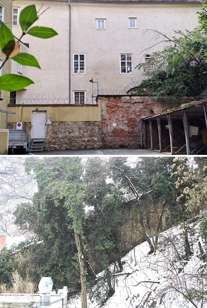 Bild 4: Stadtmauer bei Sporgasse 27 und 29 (Fotos Laukhardt)