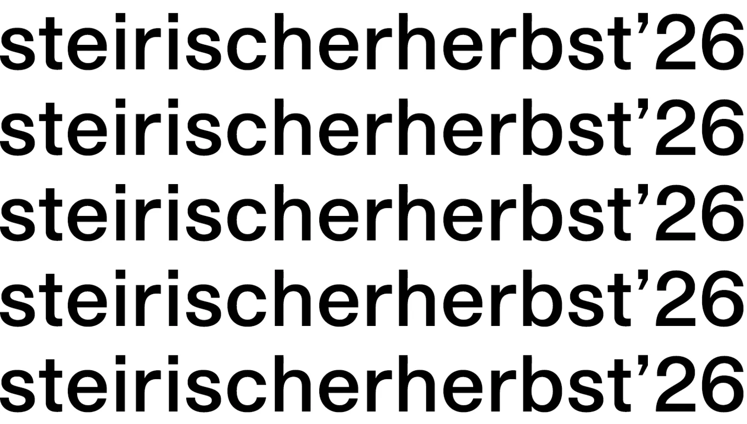 © steirischer herbst Sujet steirischer herbst 2026