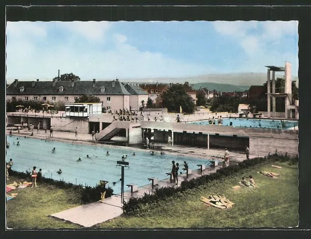 Postkarte Freibad Ternitz, Quelle: Dorfmuseum Raglitz