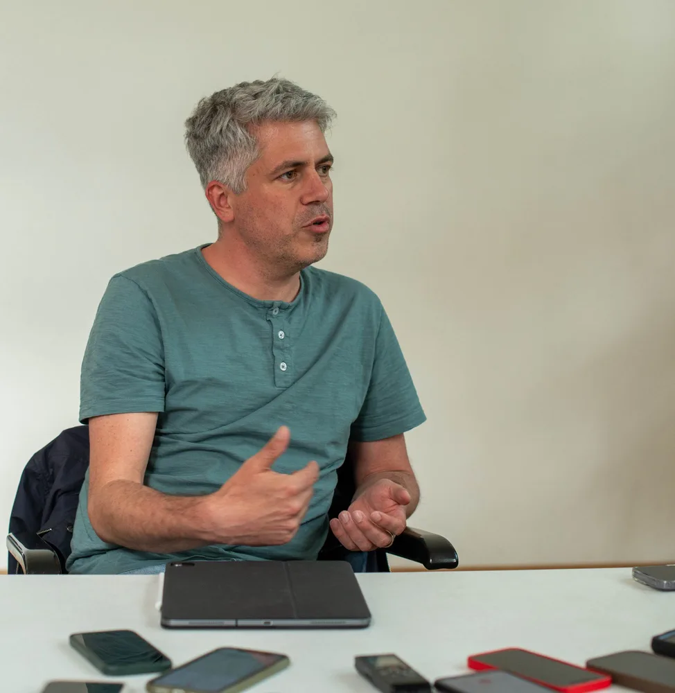 Simon Joa, Vorsitzender der Kammergruppe Karlsruhe-Stadt der Architektenkammer, 2025, Foto: Ulrich Coenen