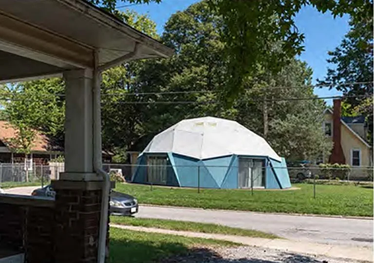 Haus von Richard Buckminster Fuller, Dome Home, Carbondale, lllinois, USA, 1960 (Foto: Martin Feiersinger)