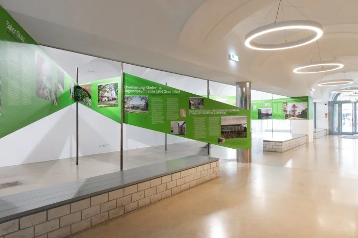 © The Schubidu Quartet Ausstellungsansicht The Prize Bag: Double Lives of Architecture. Architekturpreis des Landes Steiermark 2025, © The Schubidu Quartet