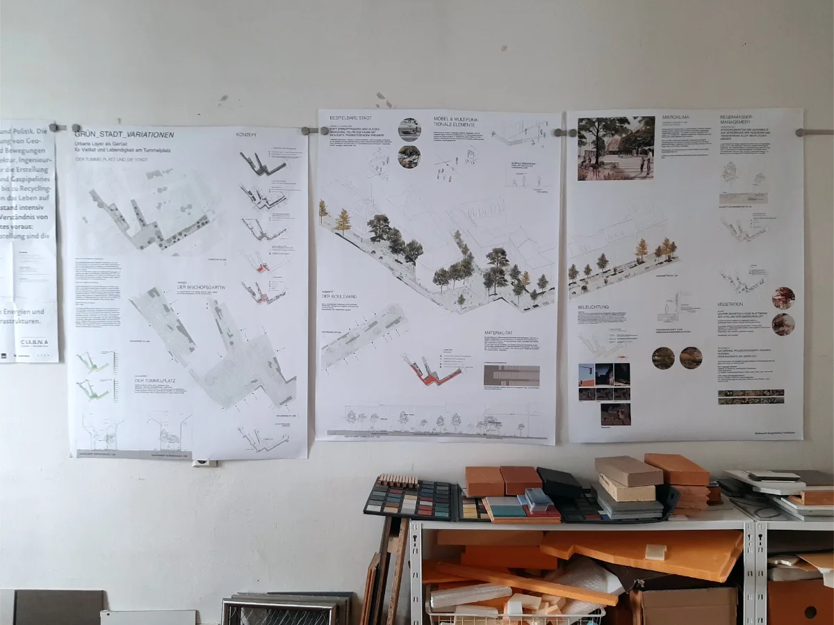 © Redaktion GAT Pläne des Wettbewerbsbeitrags 2023, konstruktiv - Studio für Architektur, Julia Fröhlich und Wolfgang Timmer, Foto: Redaktion GAT