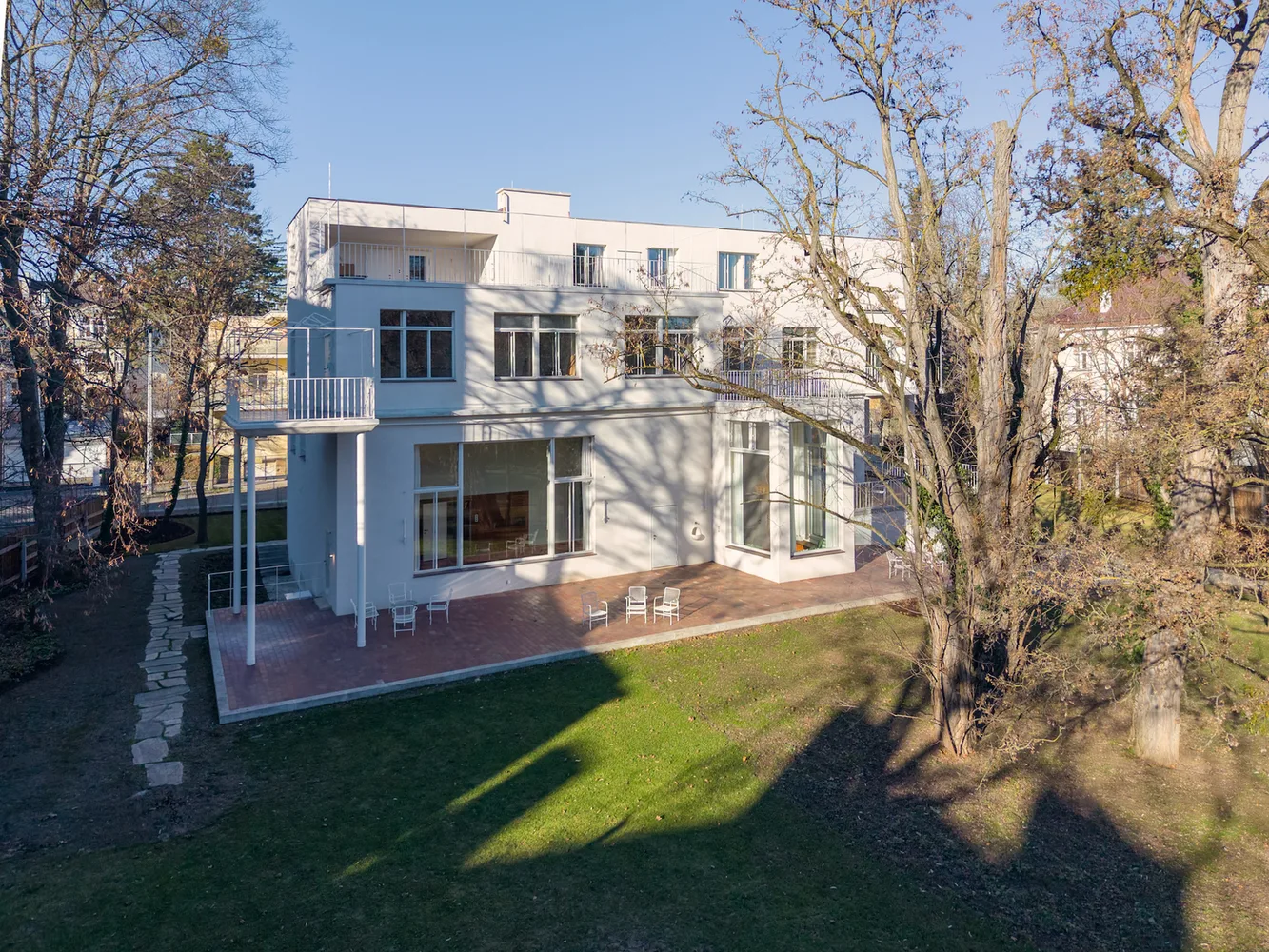 Gartenansicht nach Sanierung, Villa Beer, Wien, Architektur: Josef Frank/Oskar Wlach, Foto: Stephan Huger