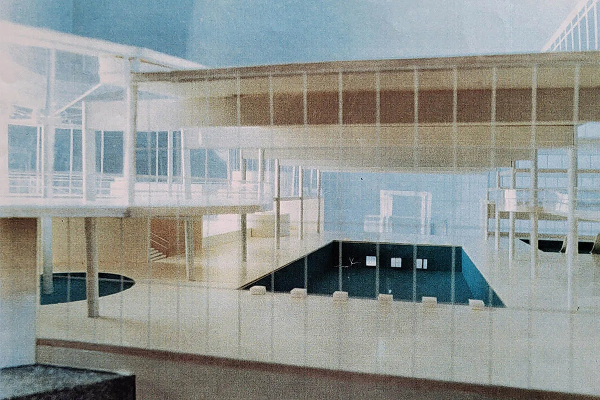 Foto eines Architekturmodells