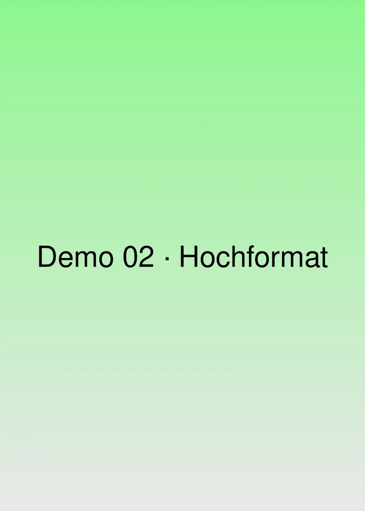 Demo-Bild im Hochformat