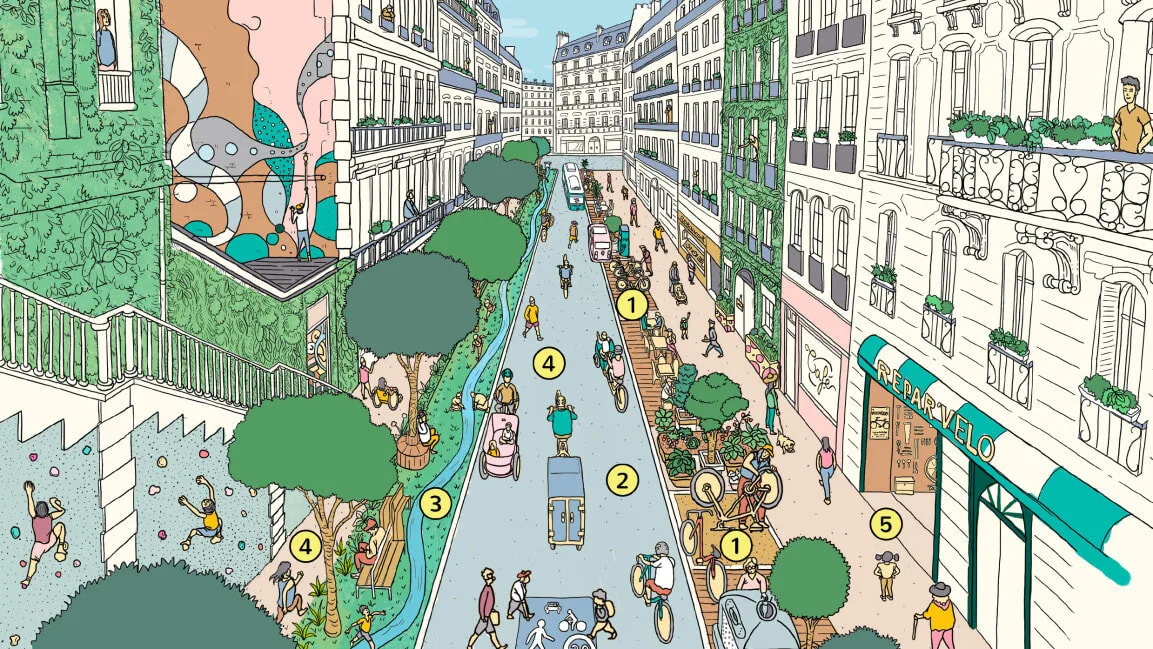 Paris als Vorbild der 15-Minuten-Stadt © Paris En Common, ccby