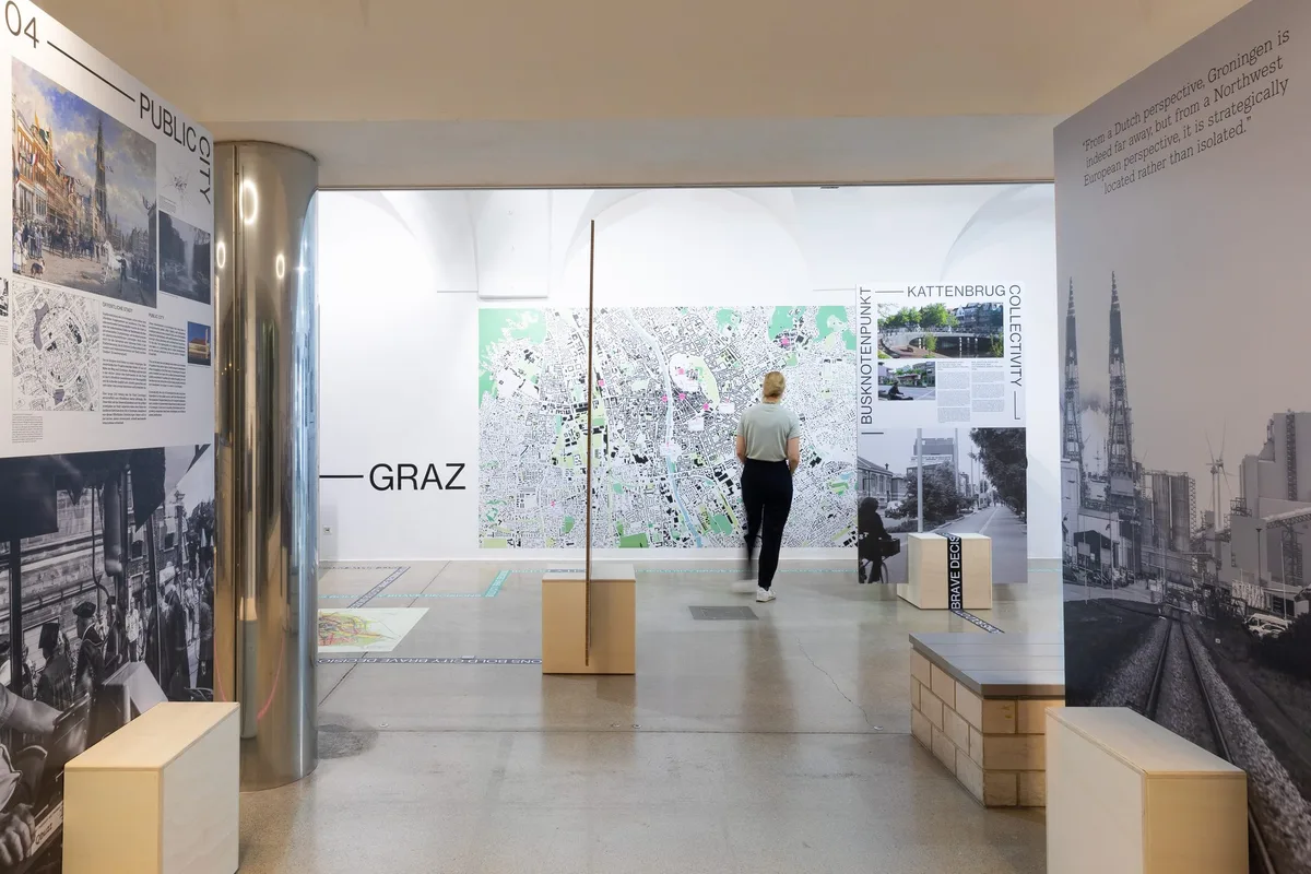 © The Schubidu Quartet Person in Ausstellung, "Mutige Stadt, mutige Entscheidungen,HDA, Graz, 2024