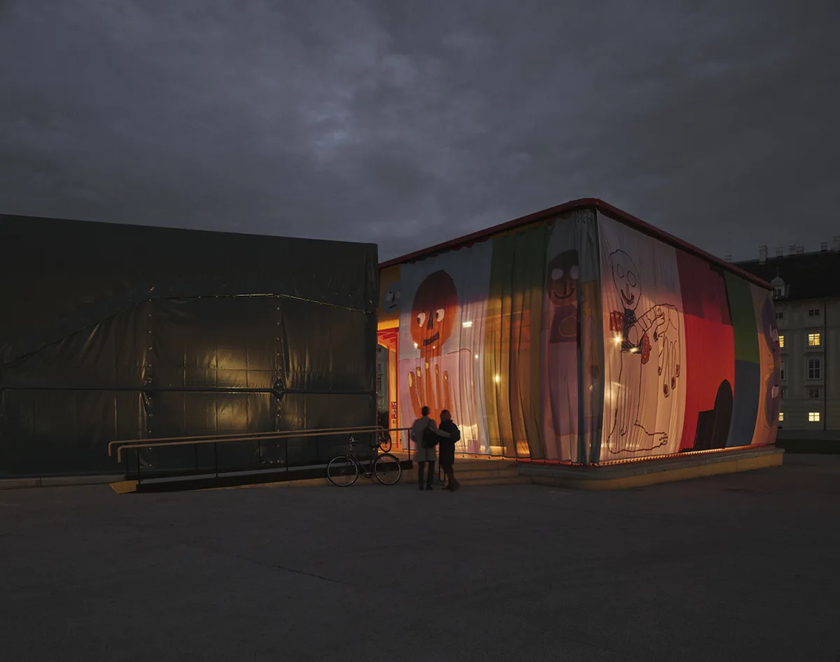 Pavillons der Steiermark Schau, Fotografiert am Heldenplatz Wien, 2025