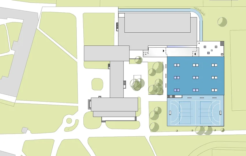 blue box Lageplan