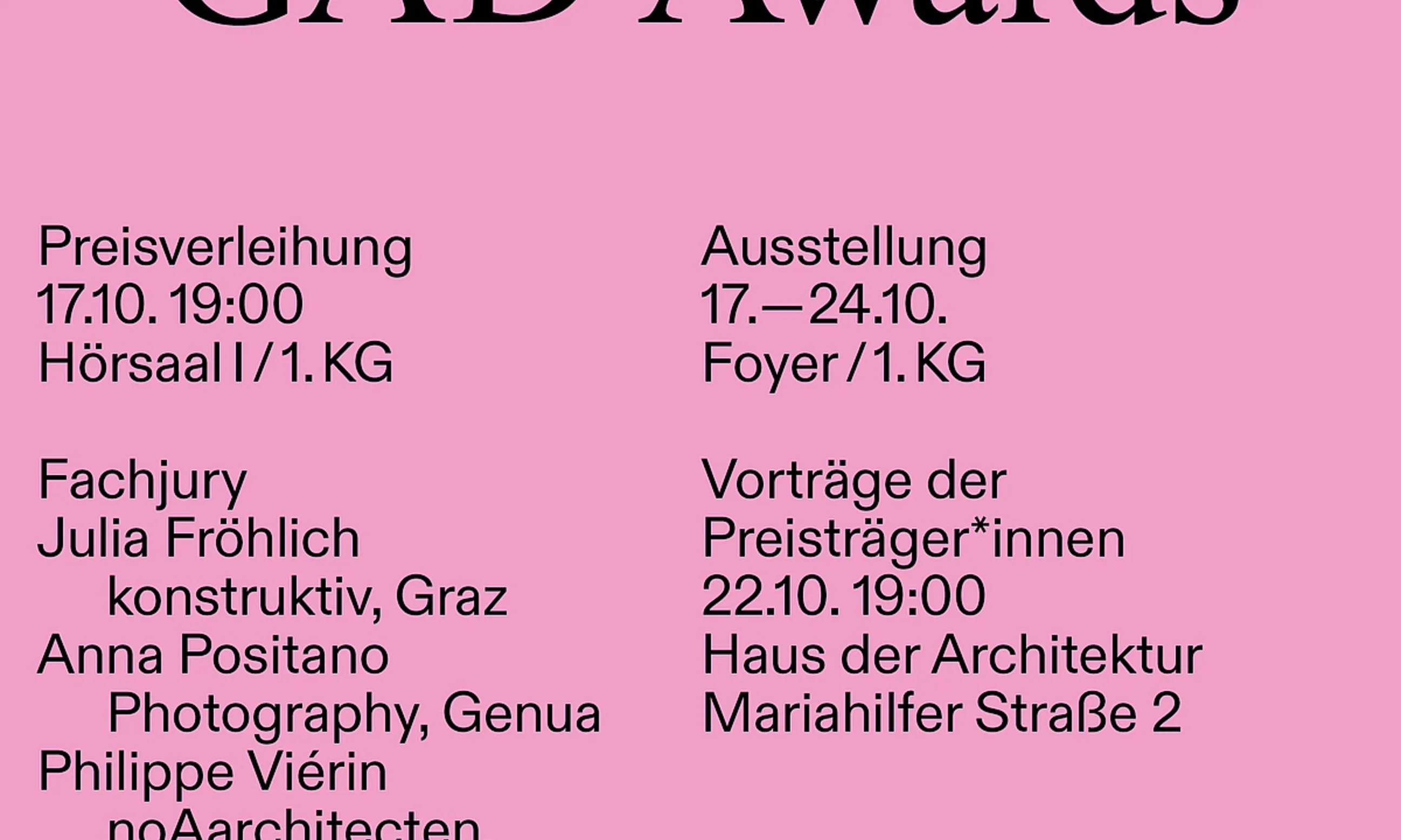 Plakat GAD Awards 2024