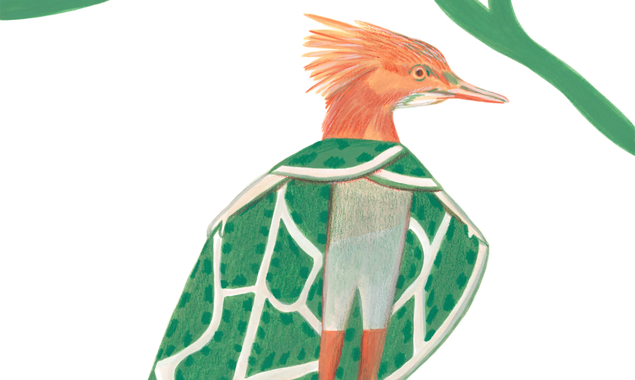 Illustration eines Vogels